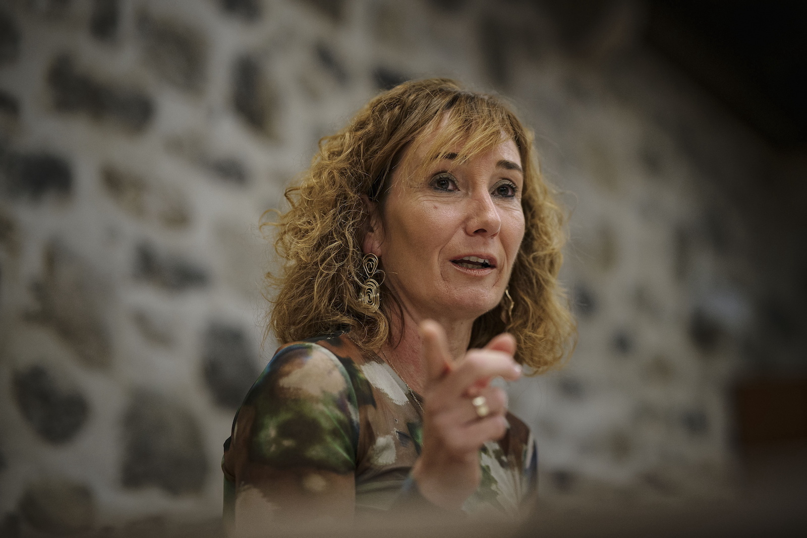 Leire Mugerza durante la entrevista concedida a NAIZ. (Aritz LOIOLA/FOKU)
