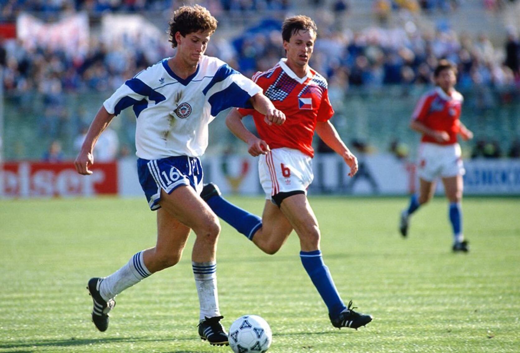 La selección estadounidense cayó goleado por Checoslovaquia (5-1) en el Mundial de Italia 1990. 