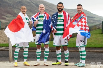 El Celtic de Glasgow cuenta con varios jugadores mundialistas.