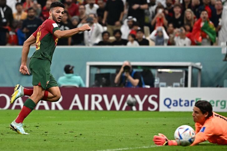 Gonçalo Ramos ha marcado un doblete con Portugal.