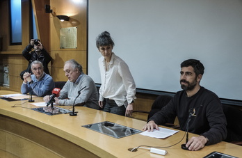 Rueda de prensa de los jefes de servicio de la OSI Donostialdea. 
