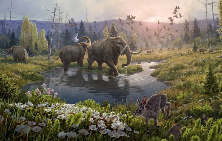 Reconstrucción de la formación Kap Kobenhavn, Groenlandia, hace dos millones de años.