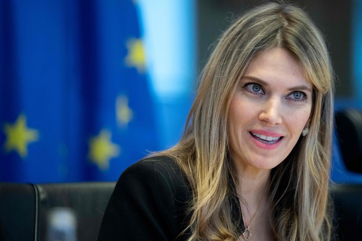 Eva Kaili, vicepresidenta del Parlamento Europeo.