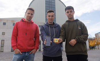 Markel Iruretagoyena Zariquiegui, Xabier Erro Cancel eta Jesús Martínez de Lapuente Lacalle, ‘Zaindari’ sistemaren sortzaileak.