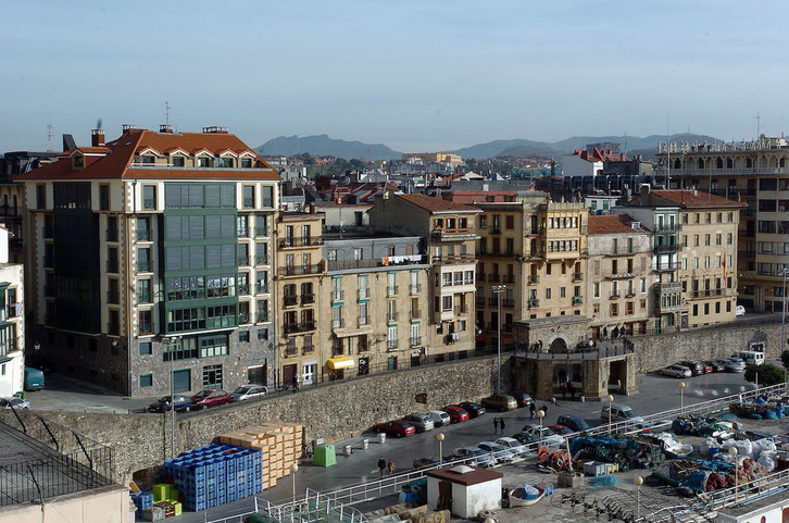 Vista del muelle de Donostia, en una imagen de archivo.