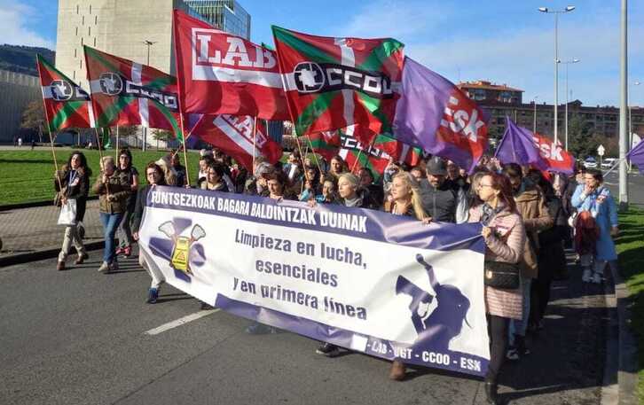 Amplio seguimiento de la primera jornada de huelga en la limpieza de ...