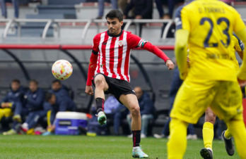 Jon Cabo Bilbao Athleticek azken jardunaldian galdutako partidan.