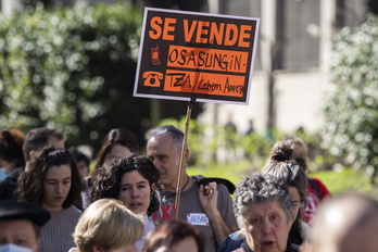 Imagen de la huelga de Osakidetza, en febrero de este año.