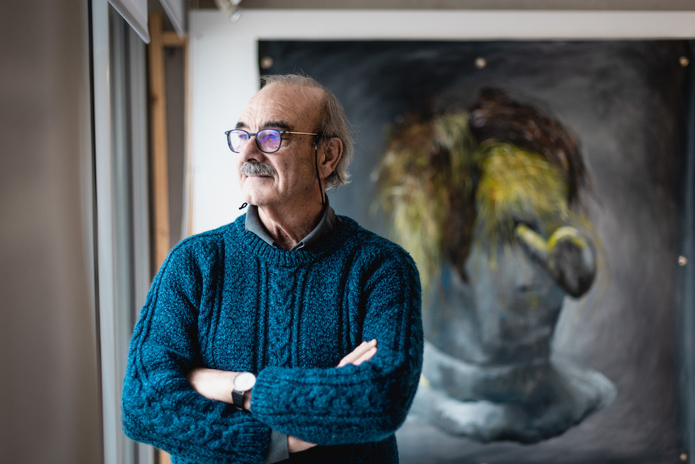 Gonzalo Etxebarria Uztaritzeko tTok erakustokian.