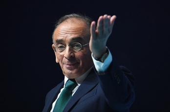 Eric Zemmour, durante un acto reciente en París.