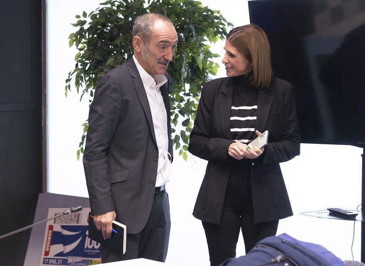 Juanjo Arregi en su presentación como seleccionador de Euskal Selekzioa, hace apenas unas semanas.