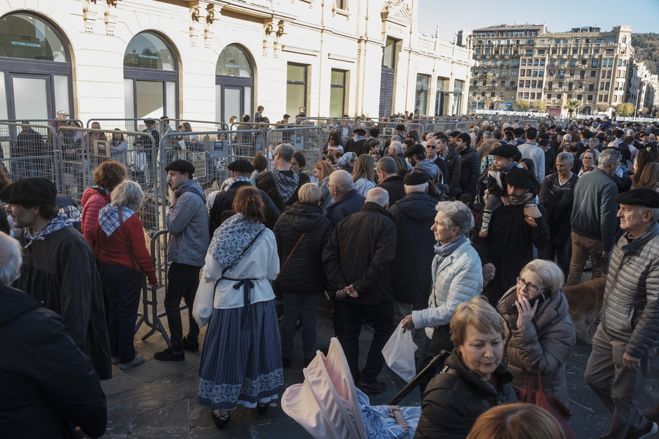 La exposición de animales ha congregado a mucha gente en Donostia.