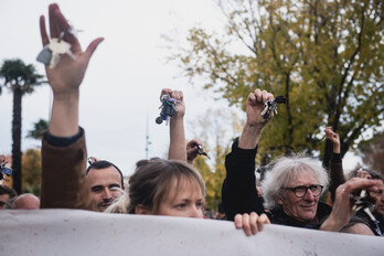 La manifestation du 1er avril coïncide avec la fin de la trève hivernale, et une journée européenne de mobilisation. (Archive)