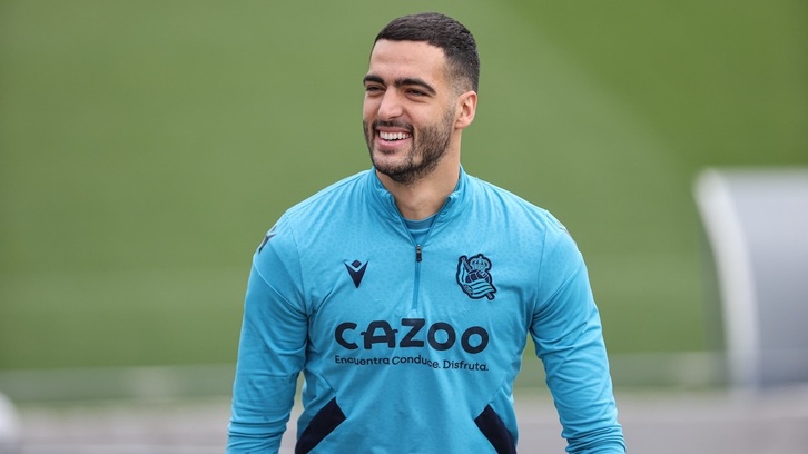 Mikel Merino, en Zubieta.