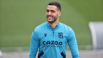 Mikel Merino, en Zubieta.