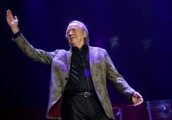 Joan Manuel Serrat en el concierto de Barcelona.