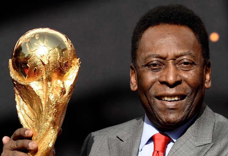 Pelé ganó tres mundiales con Brasil.