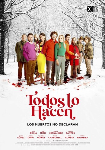 Las cuatro parejas sospechosas, la víctima y los forestales.