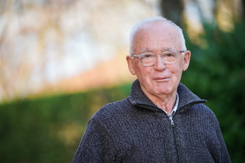 Joseba Azkarraga, en la entrevista a menos de una semana vista de la gran marcha de Bilbo.