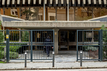 Entrada del Tribunal Constitucional. 