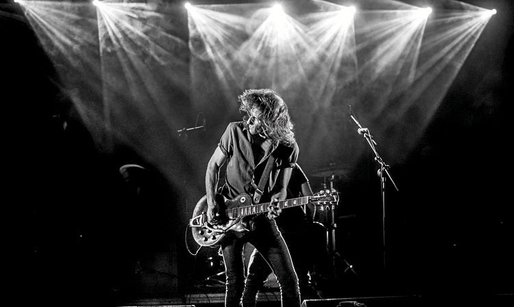 Joseba Baleztena (alias Joseba B. Lenoir) en acción en el año 2015. Fotografía: Raúl García