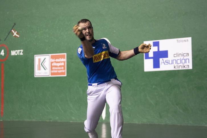 Elordi, bosgarren jardunaldiko partidan.