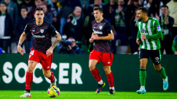 Dani García fue el acompañante de Vesga en la visita al Betis.