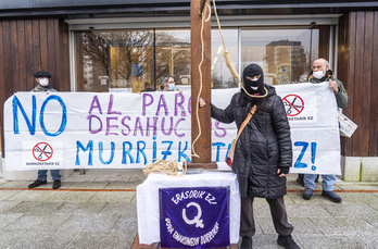 Imagen de archivo de una movilización en Bilbo.