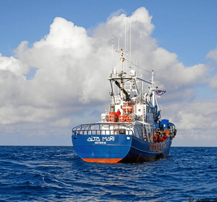 El buque de rescate Aita Mari volverá a poner rumbo al Mediterráneo. 