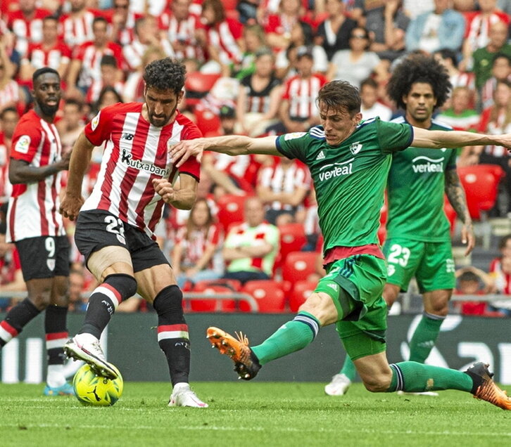 Raul Garcia eta Budimir, iazko derbian.