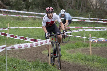 Ion Izagirre, en los campeonatos de Euskadi que ganó en Tolosa el pasado sábado.
