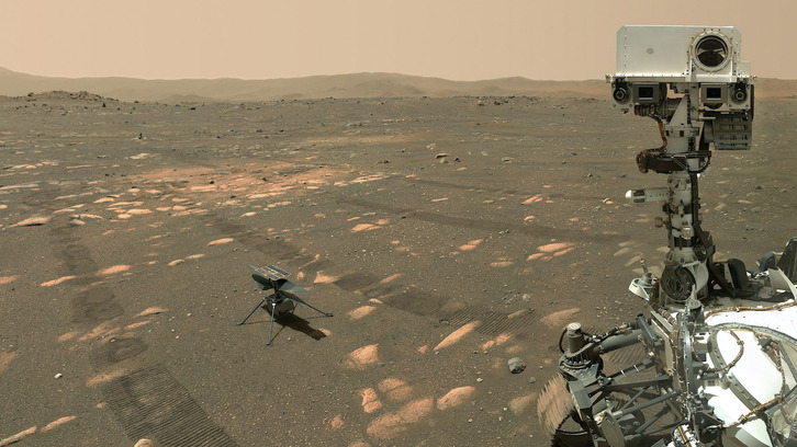 NASAko Perseverance roverrak aztertu du Marteko atmosfera.