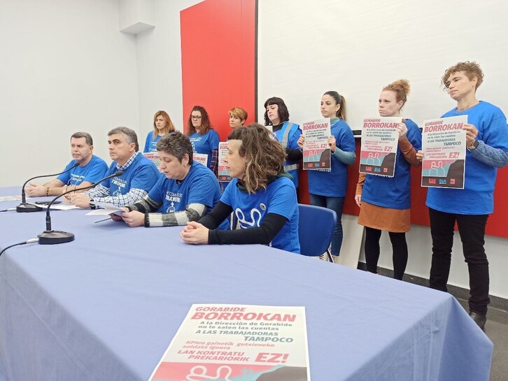 Gorabideko langileek hitzarmenaren negoziazioaren aldeko greba egingo dute otsailaren 8an.