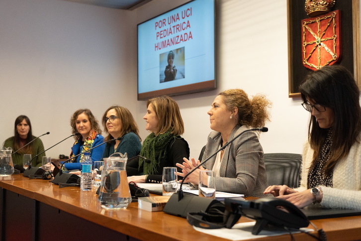 Profesionales sanitarias y familiares de pacientes han solicitado que se ponga en marcha cuanto antes una nueva UCI pediátrica en Nafarroa.