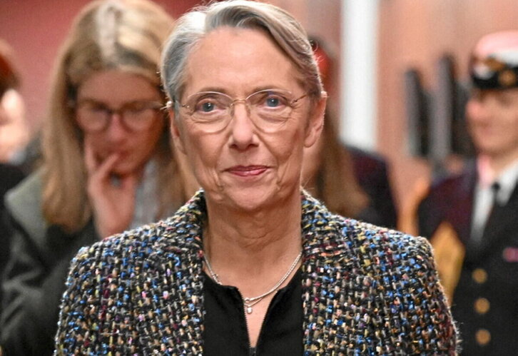 La primera ministra francesa, Élisabeth Borne.