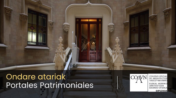 Babestutako eraikinen atariak eta indarrean dagoen legediari egokitzeko beharra jorratzen du erakusketak.