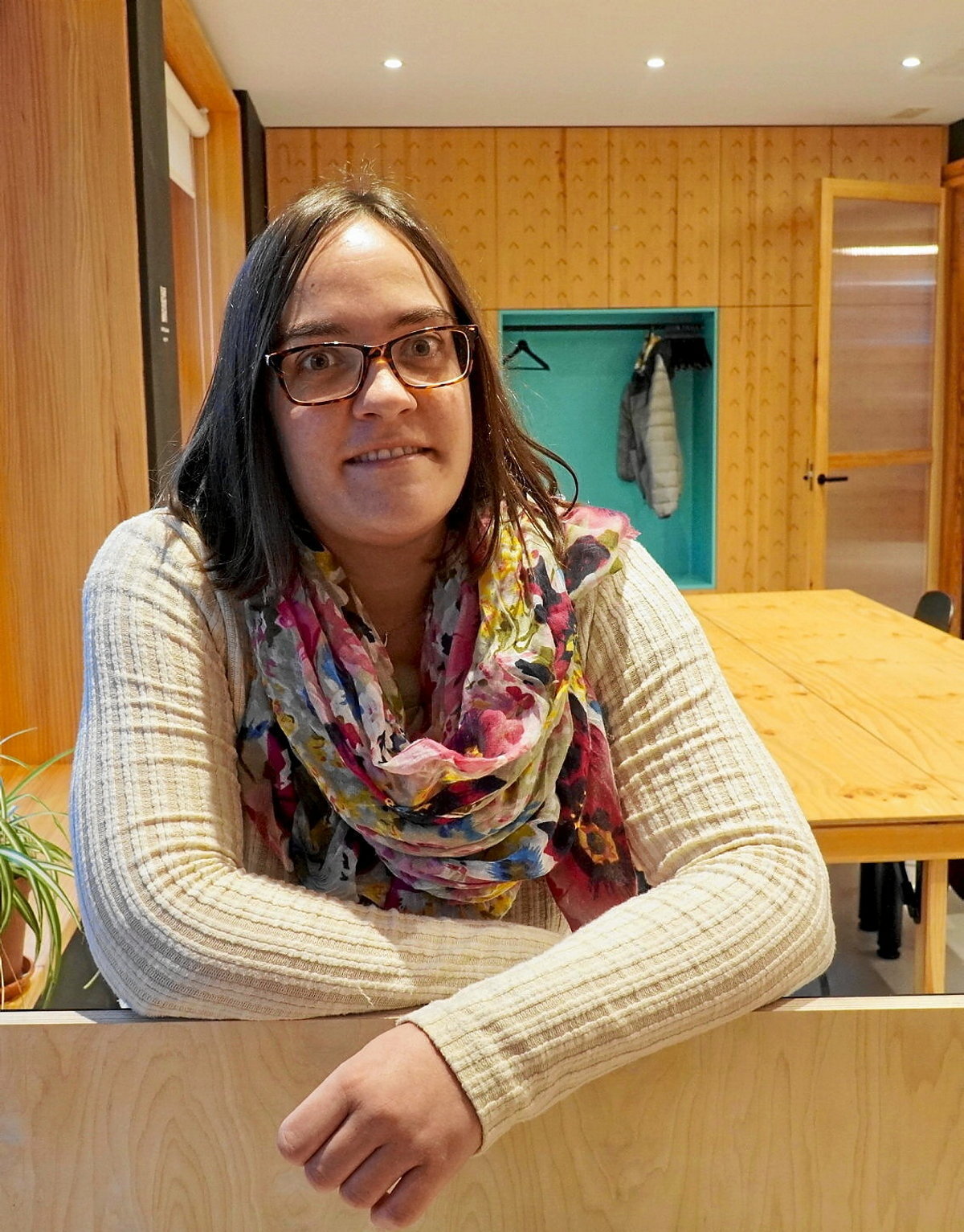 Ainhoa Iribar Lizeaga Bidelagun Taldeko koordinatzaileetako bat (Andoni CANELLADA / FOKU)