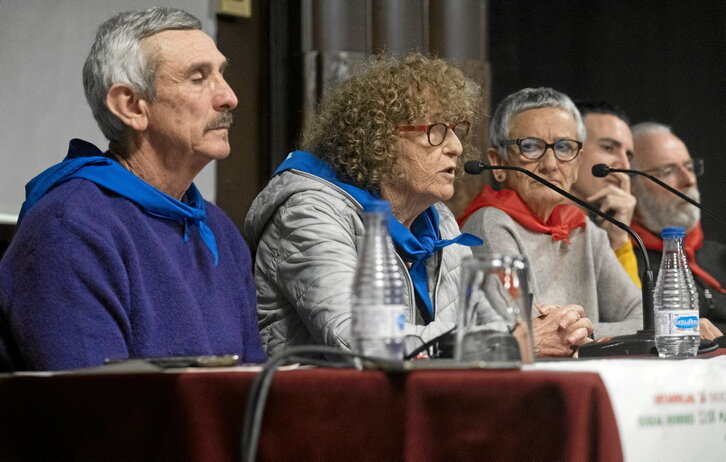 Comparecencia del Movimiento de Pensionistas de Euskal Herria por su quinto aniversario.