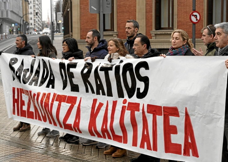 Nafarroako Legebiltzarreko elkarretaratzea.