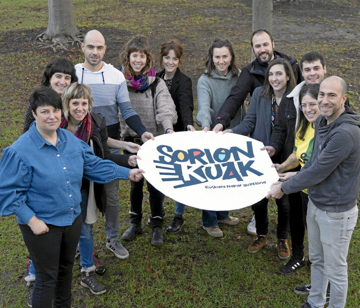 Euskararen aldeko dinamika berria aurkeztu zuten atzo, Iruñean.