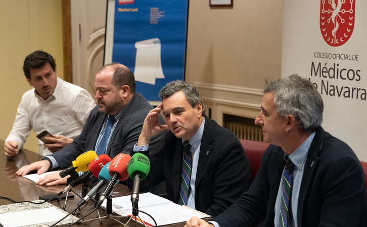 El Colegio de Médicos ha presentado un estudio sobre la calidad de la asistencia sanitaria en Nafarroa.