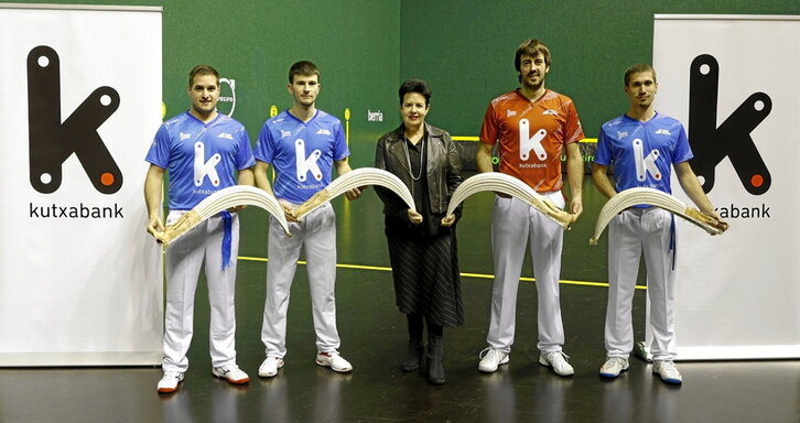 Kutxabank Masters txapelketan parte hartuko duten lau pilotariak.