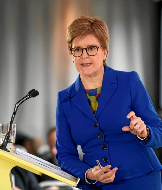 Manifestación en Escocia en defensa de los derechos de las personas trans.