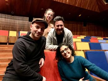 Anita Maravillas taldeko kideak, Tolosan.