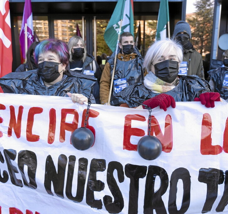 Las trabajadoras reflejaron así su condición de «esclavas».