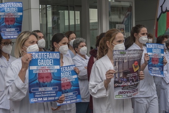 Imágen de archivo de una protesta en el ambulatorio de Amara Berri.