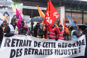 Mobilisation à Bayonne contre la réforme des retraites