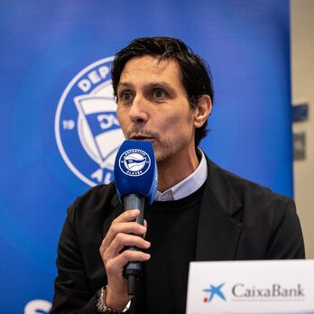 El director deportivo del Alavés, Sergio Fernández, este jueves.