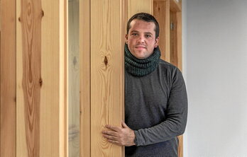 Xabi Iraola, Donostiako erredakzioan egindako elkarrizketan.