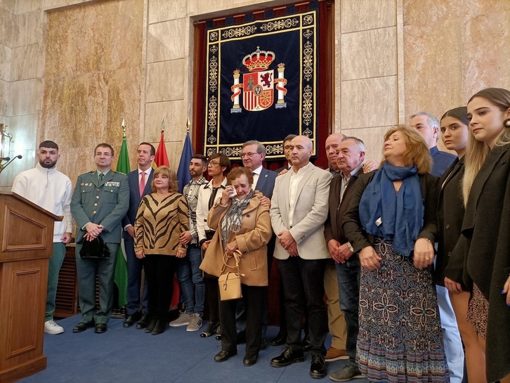 Acto de entrega de diplomas de reparación a los familiares de víctimas del ‘caso Almería’. 